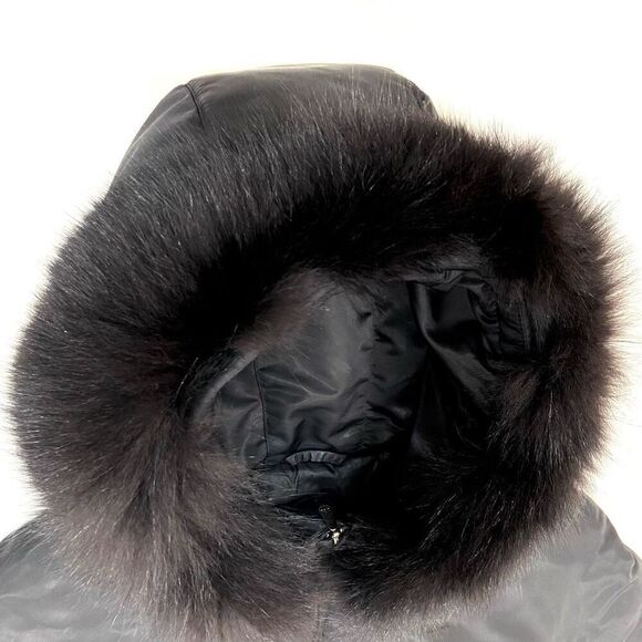 1 MADISON Fox Trim Feather Down Jacket - Picture 7 of 11